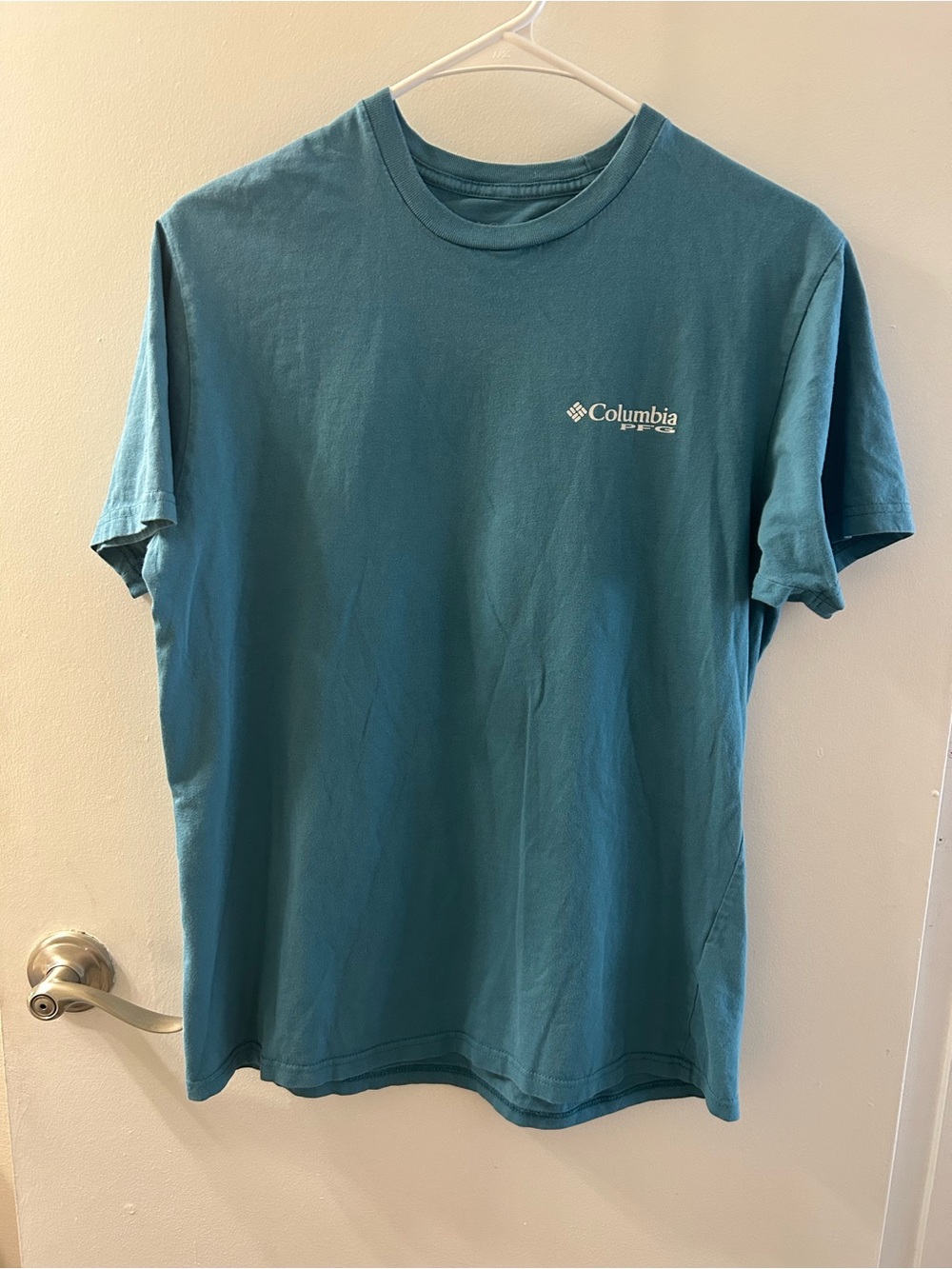 Columbia Short-Sleeve Crew Tee in Teal Blue